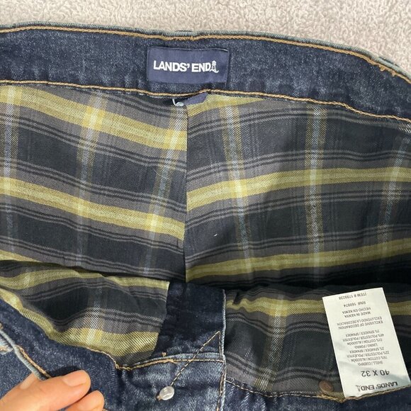 NEW Lands' End Flannel Lined Men's 40x32 Jeans Relaxed Fit - Picture 6 of 7